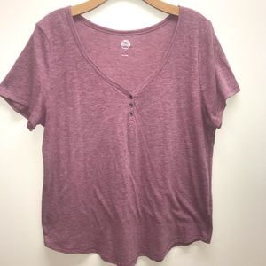 SO V-neck Short Sleeve Tee